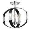 Ariana 3 Light Semi-Flush - Chrome