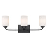 Ormond 3 Light Bath Vanity (with shades) - Matte Black