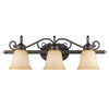 Belle Meade 3 Light Bath Vanity - Rubbed Bronze