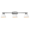 Duncan Semi-Flush - Track Light - Chrome with White Shade