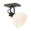 Hines 1 Light Semi-Flush - Rubbed Bronze