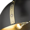Aldrich 3 Light Pendant - Aged Brass with Black Shade