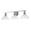 Carver 3 Light Bath Vanity - Pewter