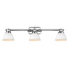 Duncan 3 Light Bath Vanity - Chrome with White Shade