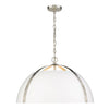 Aldrich 5 Light Pendant - Pewter with White Shade