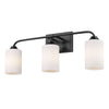 Ormond 3 Light Bath Vanity (with shades) - Matte Black