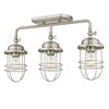 Seaport 3 Light Linear Semi-Flush - Track - Pewter