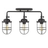 Seaport 3 Light Linear Semi-Flush - Track - Matte Black