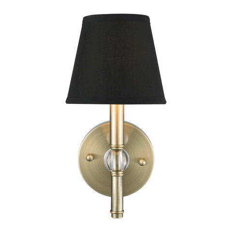 Waverly 1 Light Wall Sconce - Aged Brass