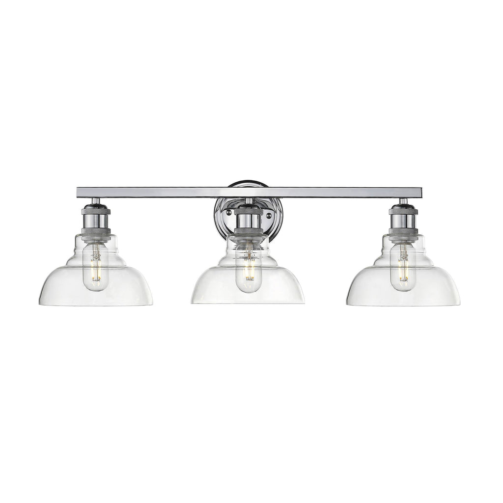 Carver 3 Light Bath Vanity - Pewter