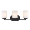 Manhattan 3 Light Bath Vanity - Matte Black