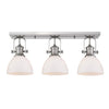 Hines 3 Light Semi-Flush - Pewter