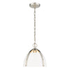 Aldrich Small Pendant?¨ - Pewter with White Shade