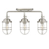 Seaport 3 Light Linear Semi-Flush - Track - Pewter