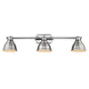 Duncan 3 Light Bath Vanity - Chrome with Pewter Shade
