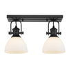 Hines 2 Light Semi-Flush - Matte Black