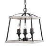 Teagan 3 Light Pendant - Natural Black with Gray Harbor Accents