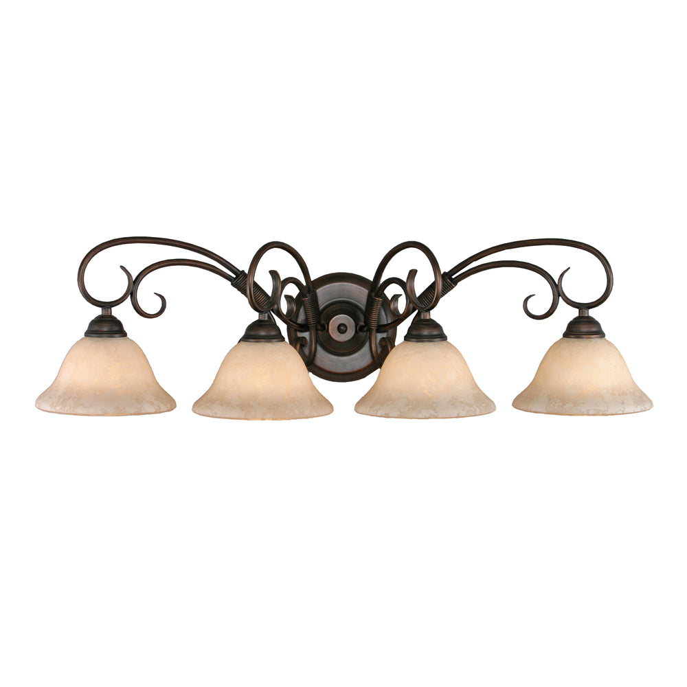 Homestead 4 Light Bath Vanity - Rubbed Bronze