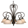 Homestead 5 Light Nook Chandelier - Rubbed Bronze