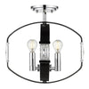 Ariana 3 Light Semi-Flush - Chrome