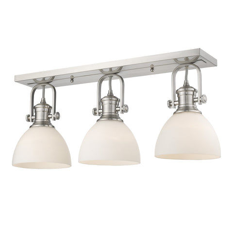 Hines 3 Light Semi-Flush - Pewter