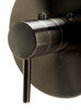 Brushed Nickel Pressure Balanced Round Shower Mixer Faucets Alfi 