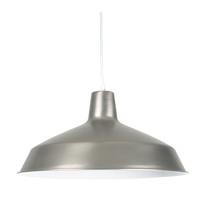 One Light Pendant - Satin Nickel