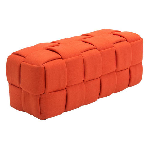 Checks Bench Orange Furniture Zuo 