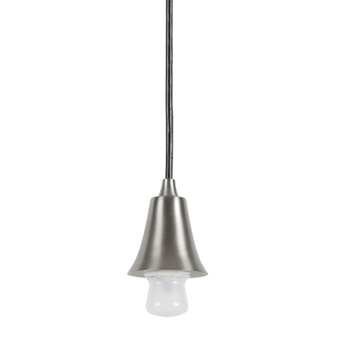 LED Wire Pendant Fitter - Bright Satin Nickel