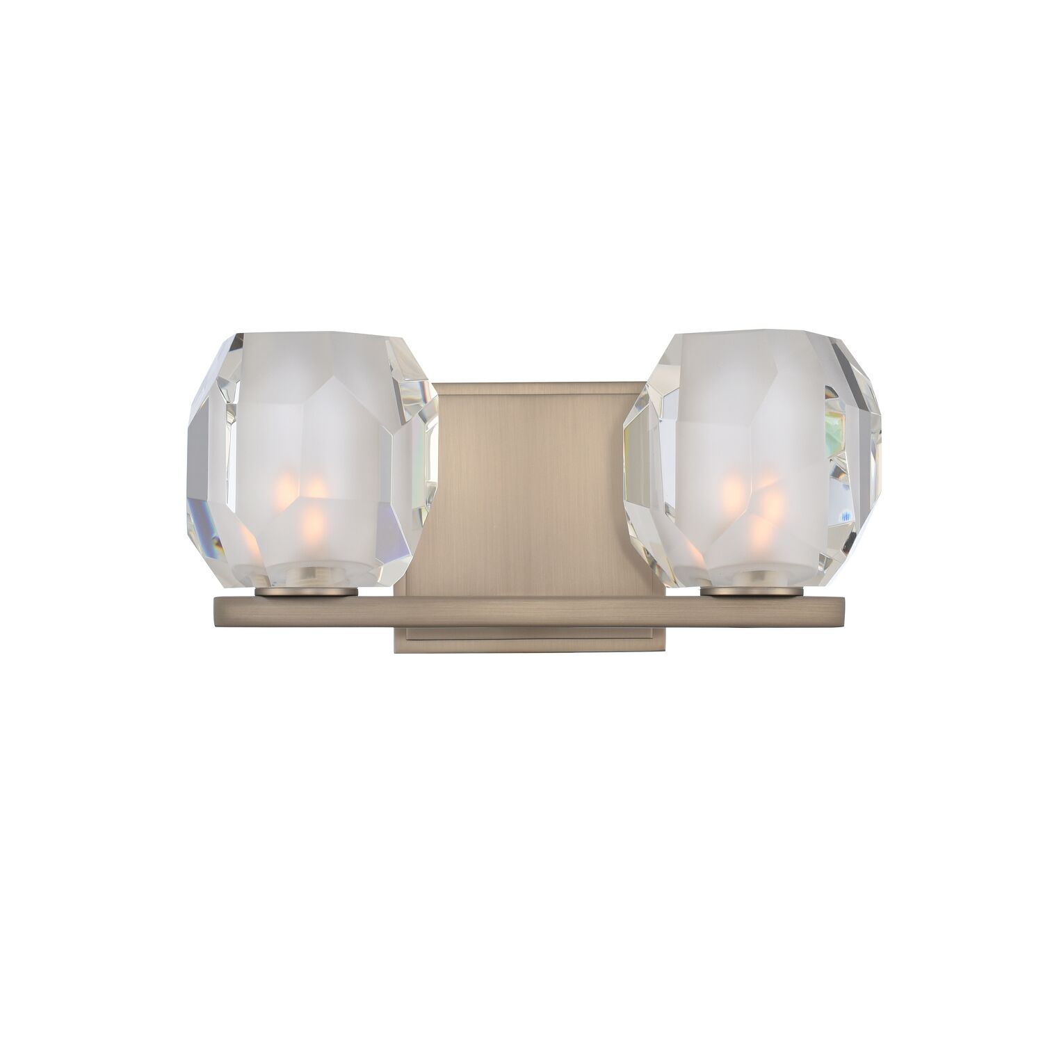 Regent 2 Light Bath Vanity Light - Satin Nickel Wall Kalco 