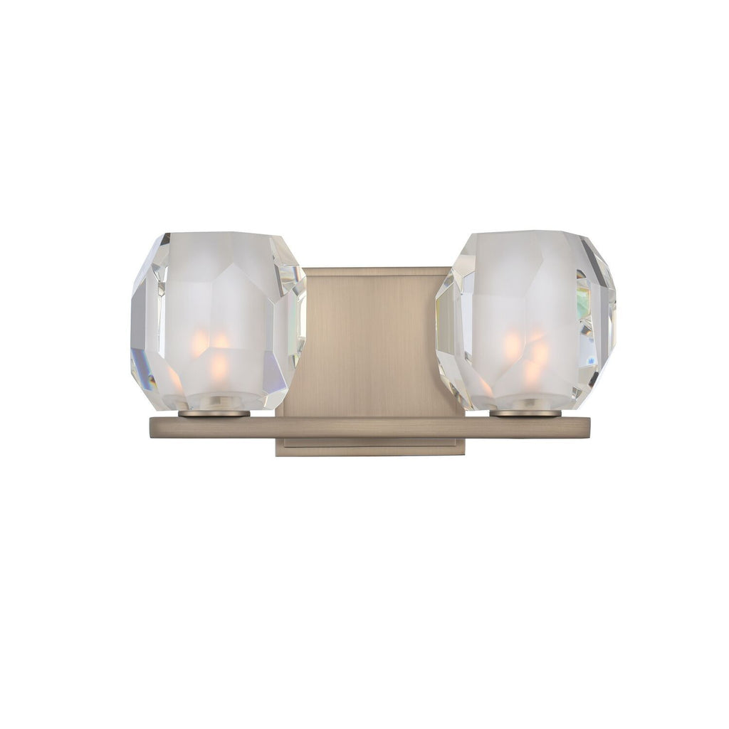 Regent 2 Light Bath Vanity Light - Satin Nickel Wall Kalco 