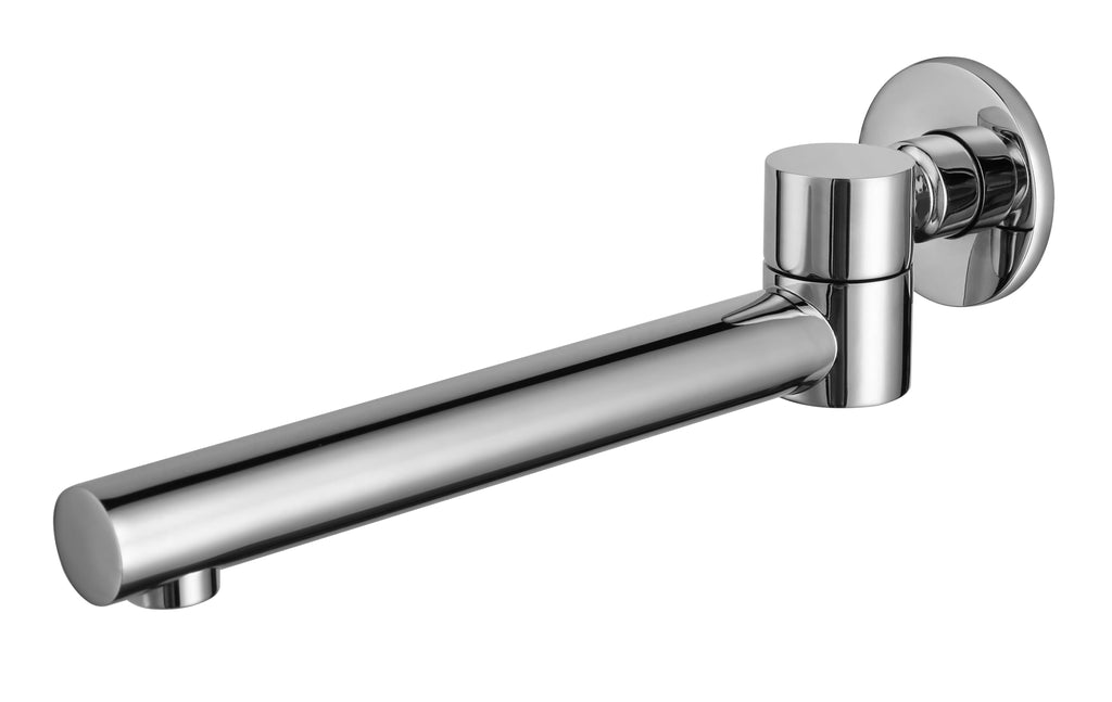 Polished Chrome Round Foldable Tub Spout