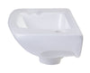 Small White Wall Mounted Porcelain Bathroom Sink Basin Sink Alfi 
