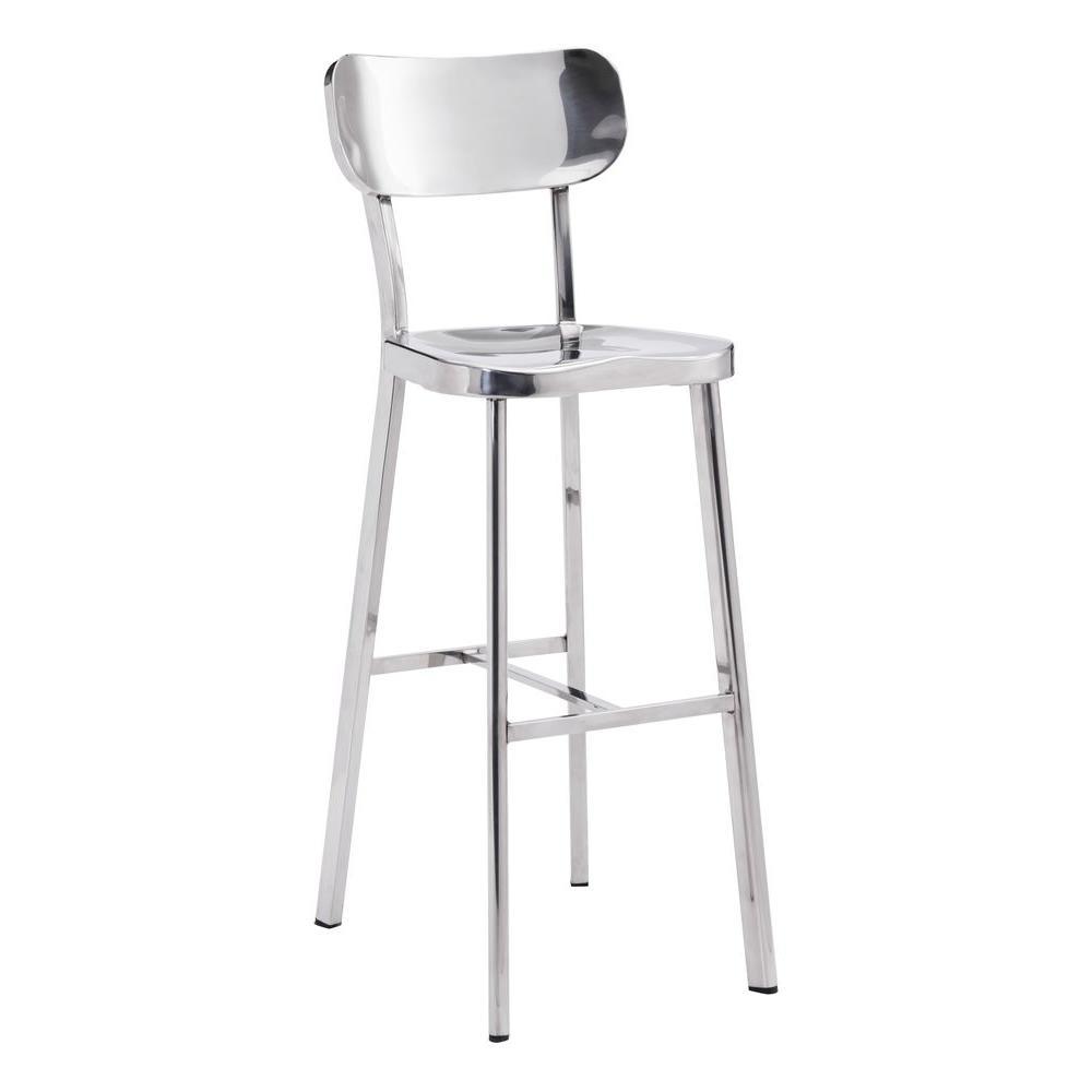 Winter Bar Chair Stainless Steel Furniture Zuo 