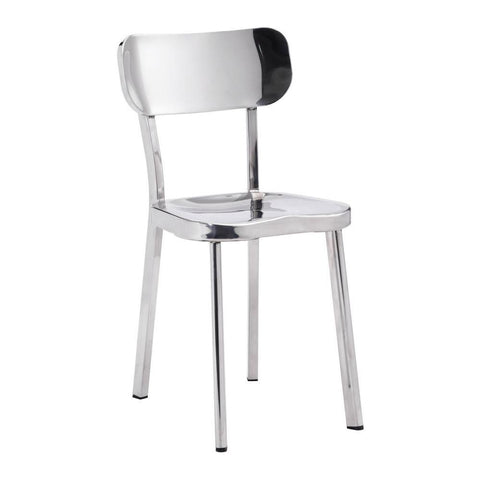 Winter Chair Stainless Steel Set of 2 Furniture Zuo 