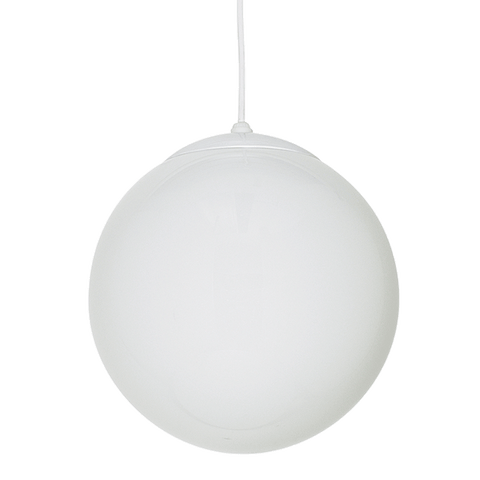 One Light Pendant - White