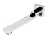 Polished Chrome Square Foldable Tub Spout