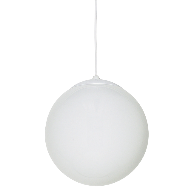 One Light Pendant - White