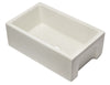 30 inch Biscuit Reversible Smooth / Fluted Single Bowl Fireclay Farm Sink Sink Alfi 