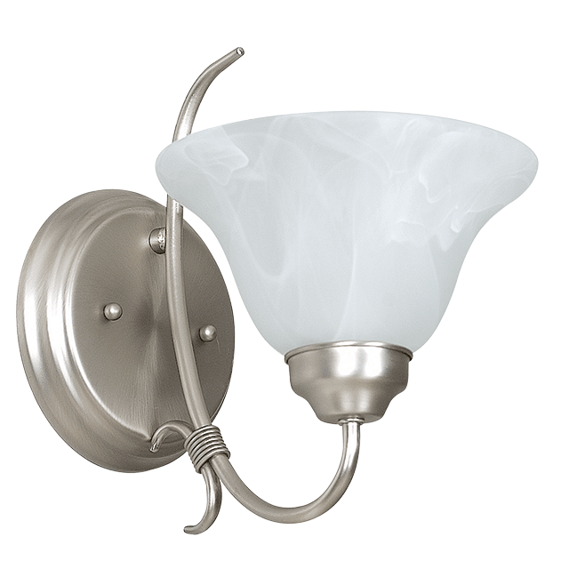 One Light Wall Sconce - Satin Nickel