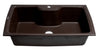 Chocolate 35" Drop-In Single Bowl Granite Composite Kitchen Sink