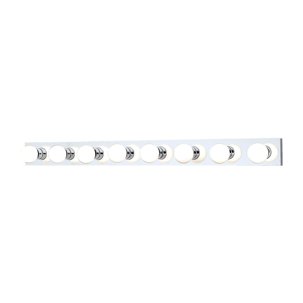 Vanity Strips 8-Light Wall Lamp in Chrome Wall Thomas Lighting 