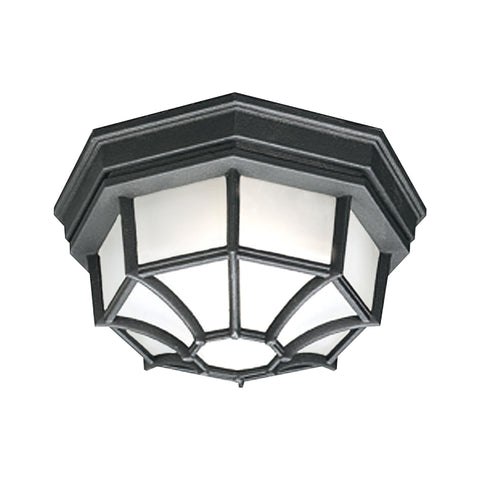 Essentials 1-Light Ceiling Lamp in Black Outdoor Lighting Thomas Lighting 