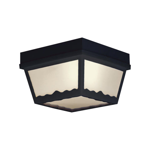 Essentials 1-Light Ceiling Lamp in Black Outdoor Lighting Thomas Lighting 