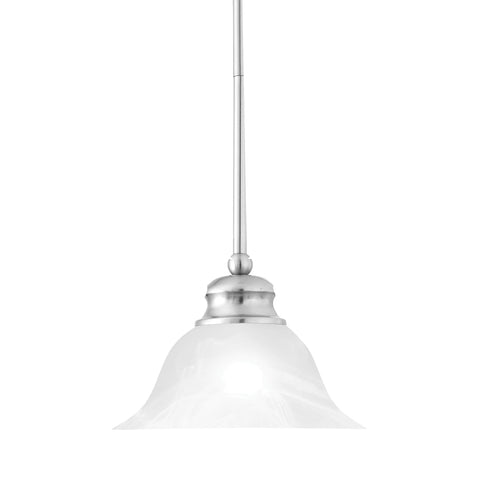 Prestige 1-Light Pendant in Brushed Nickel Ceiling Thomas Lighting 