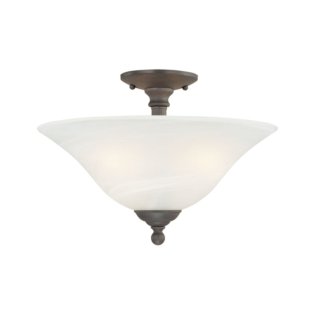 Riva 3-Light Ceiling Lamp in Painted Bronze Ceiling Thomas Lighting 