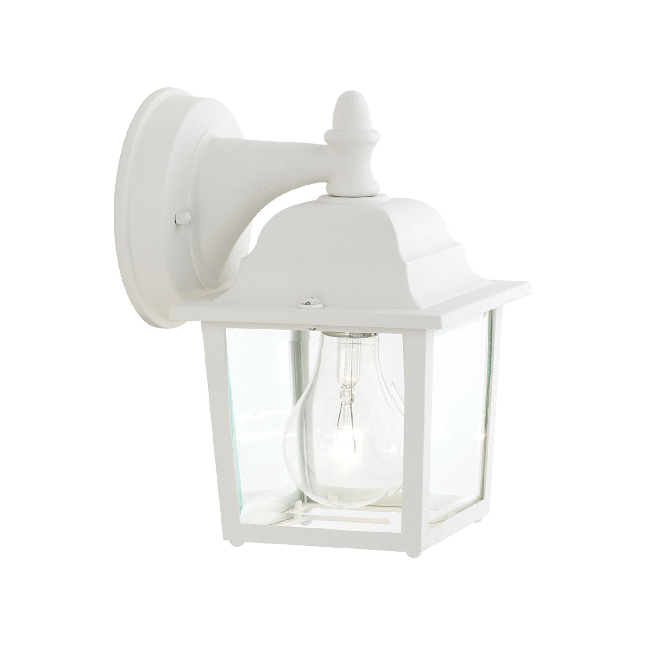 Hawthorne 1-Light Outdoor Wall Lantern in Matte White Outdoor Lighting Thomas Lighting 