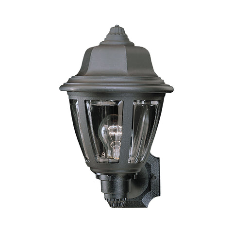 Essentials 1-Light Outdoor Wall Lantern in Black Outdoor Lighting Thomas Lighting 