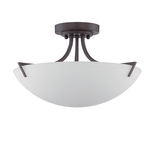 Semi Flush - Provincial Bronze