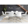 Atlas Dining Table Stone & Brushed Ss Furniture Zuo 